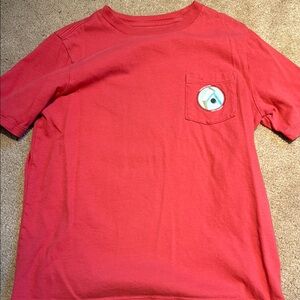 Kids Red T-Shirt with Pocket Detail
